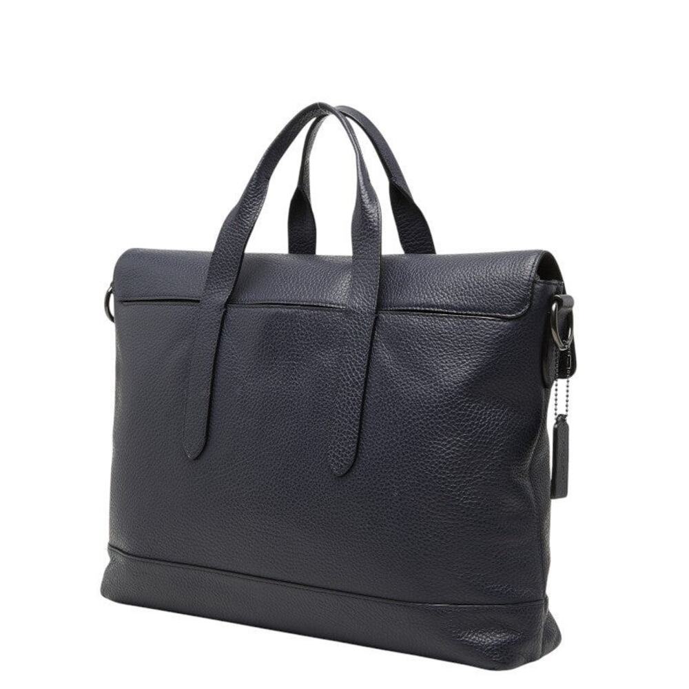 Coach Leather Handbag Navy - Picture 9 of 12